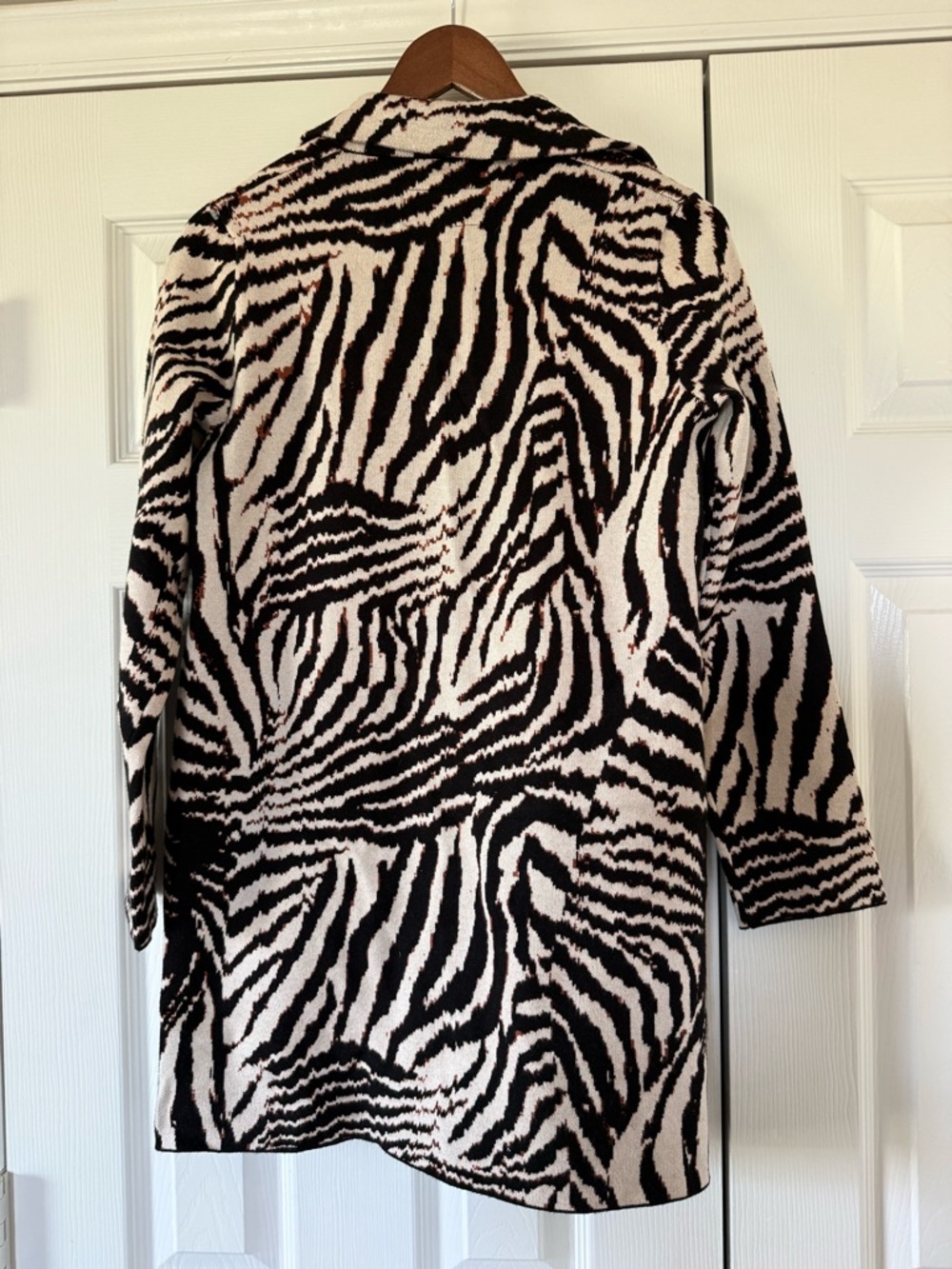 New Liverpool Zebra Print Open Cardigan size XS - Picture 4 of 7